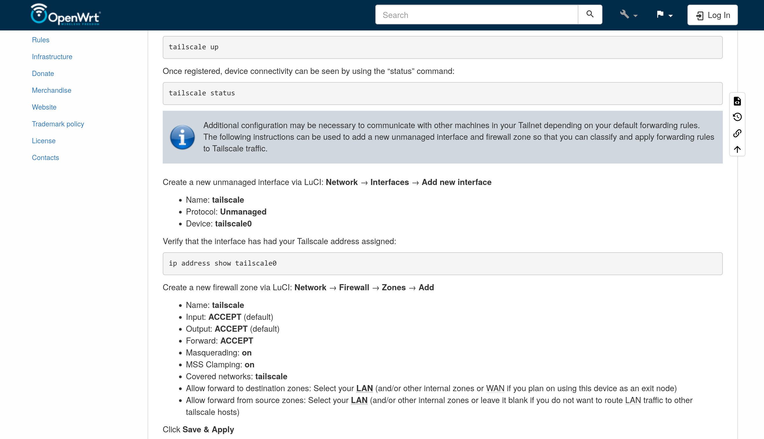 OpenWrt's Tailscale Guide